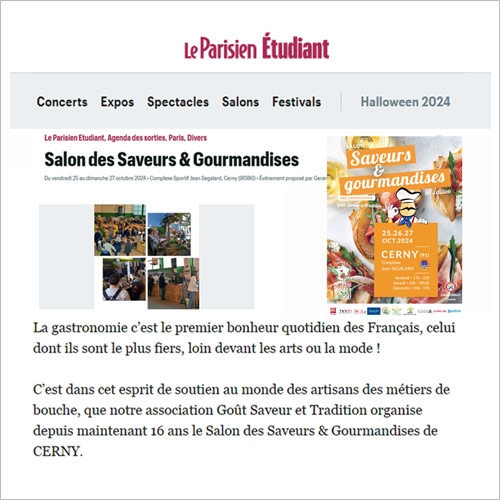 Coupure presse 2024 Le Parisien Étudiant