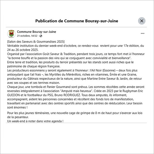 Coupure presse 2025 Bouray-sur-Juine