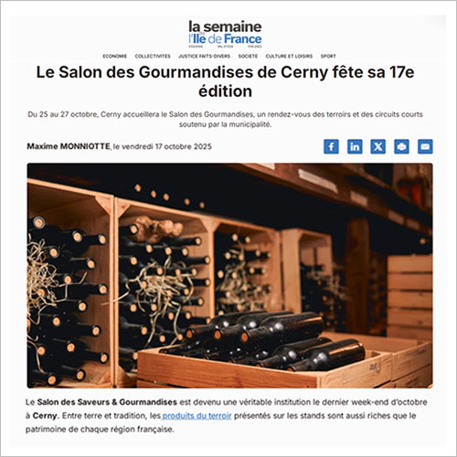 Coupure presse 2025 La semaine de l’Île-de-France